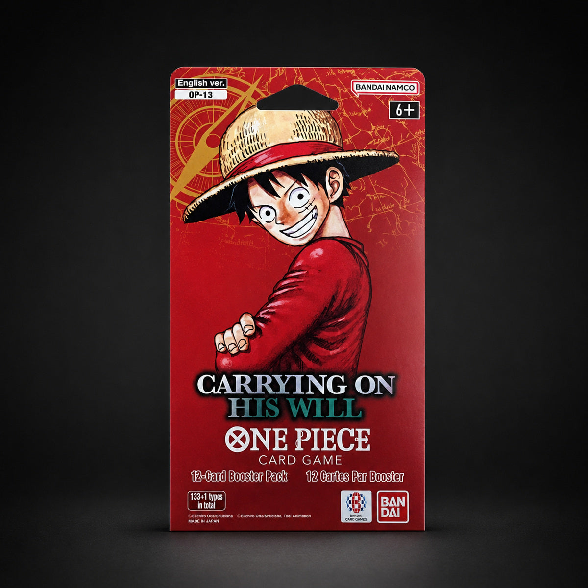 One Piece Carrying On His Will Sleeved Booster Pack