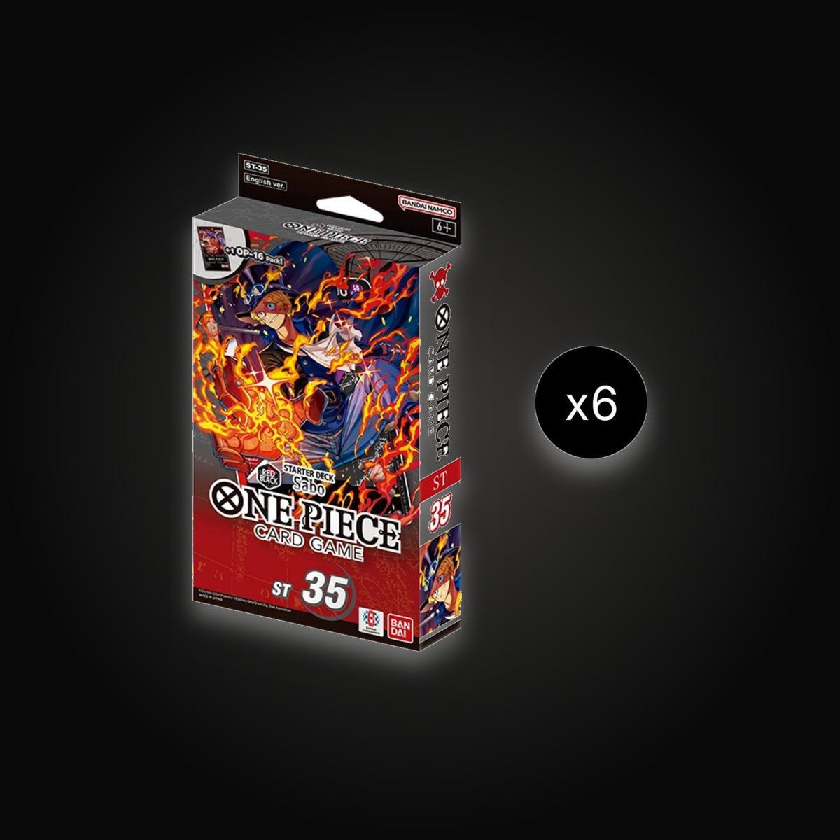 One Piece Starter Deck 35: RED/BLACK Sabo Display