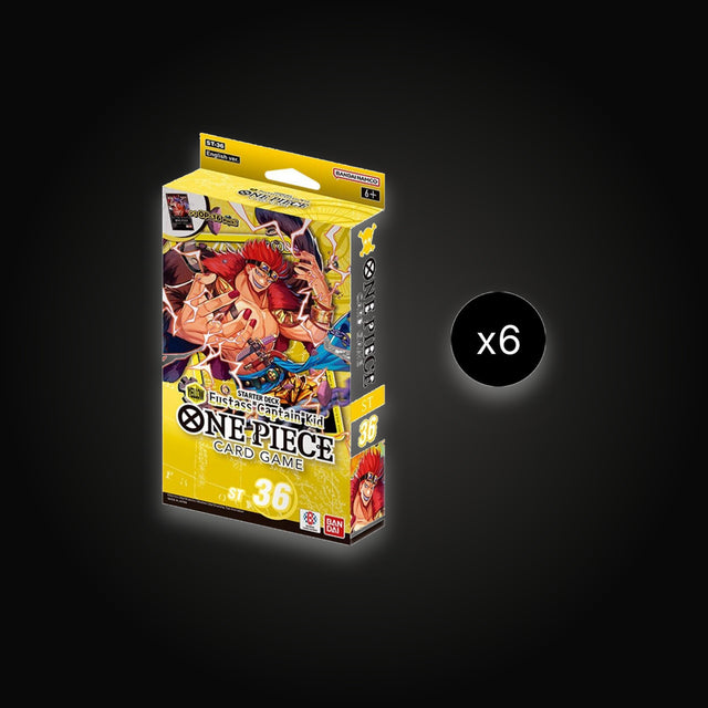 One Piece Starter Deck 36: YELLOW Eustass”Captain”Kid Display