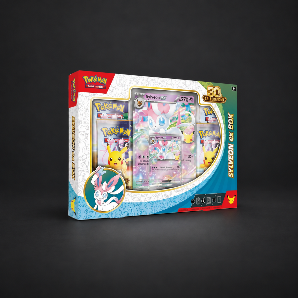 Pokémon 30th Celebration Sylveon ex Box