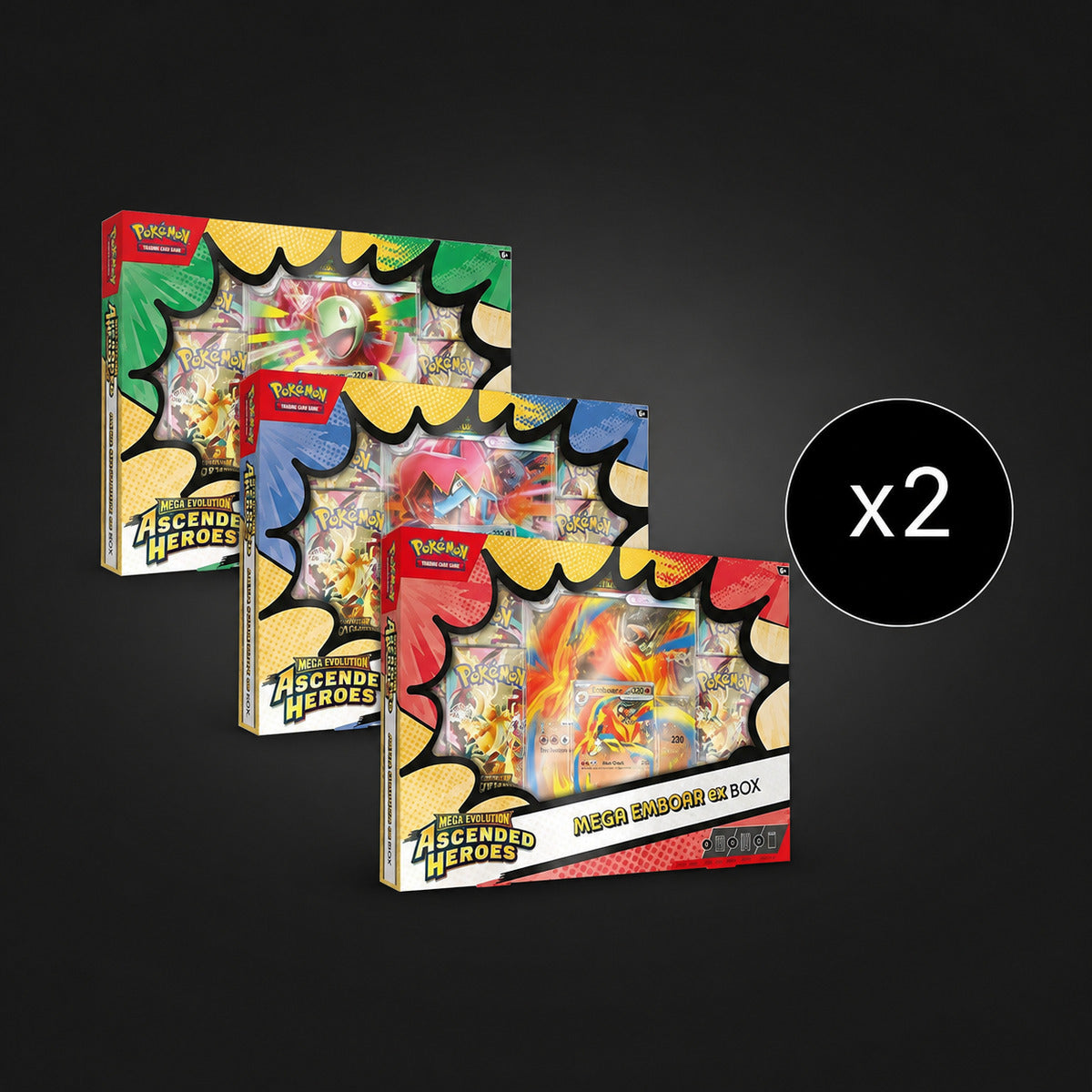Pokémon Ascended Heroes Mega ex Boxes Case