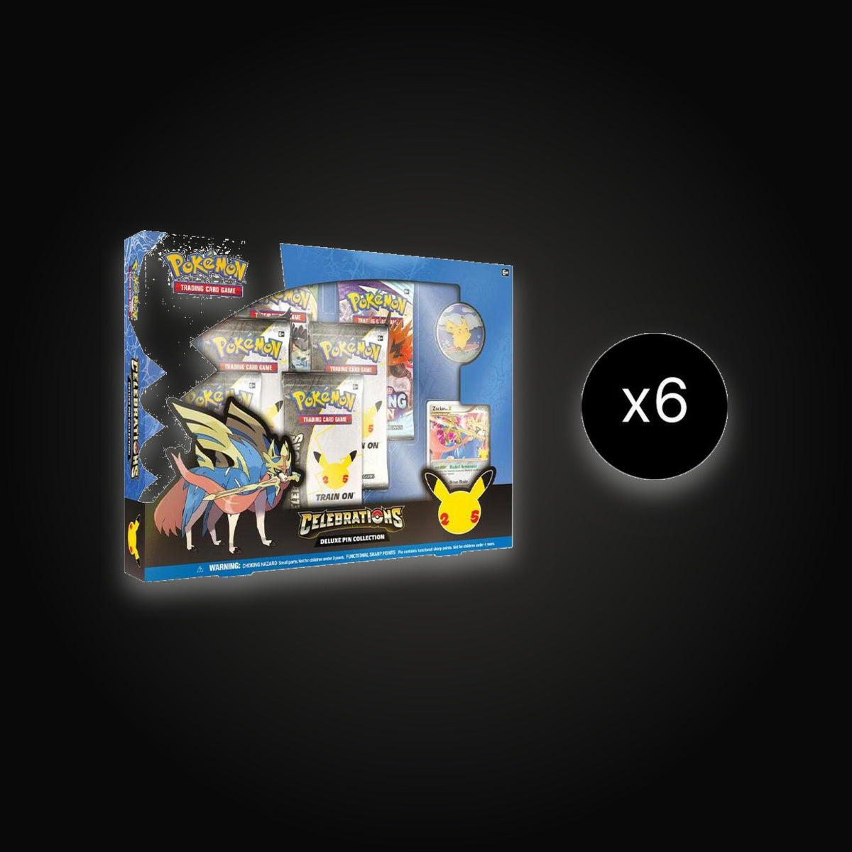 Pokémon Celebrations Deluxe Pin Collection Case [Zacian LV. X]