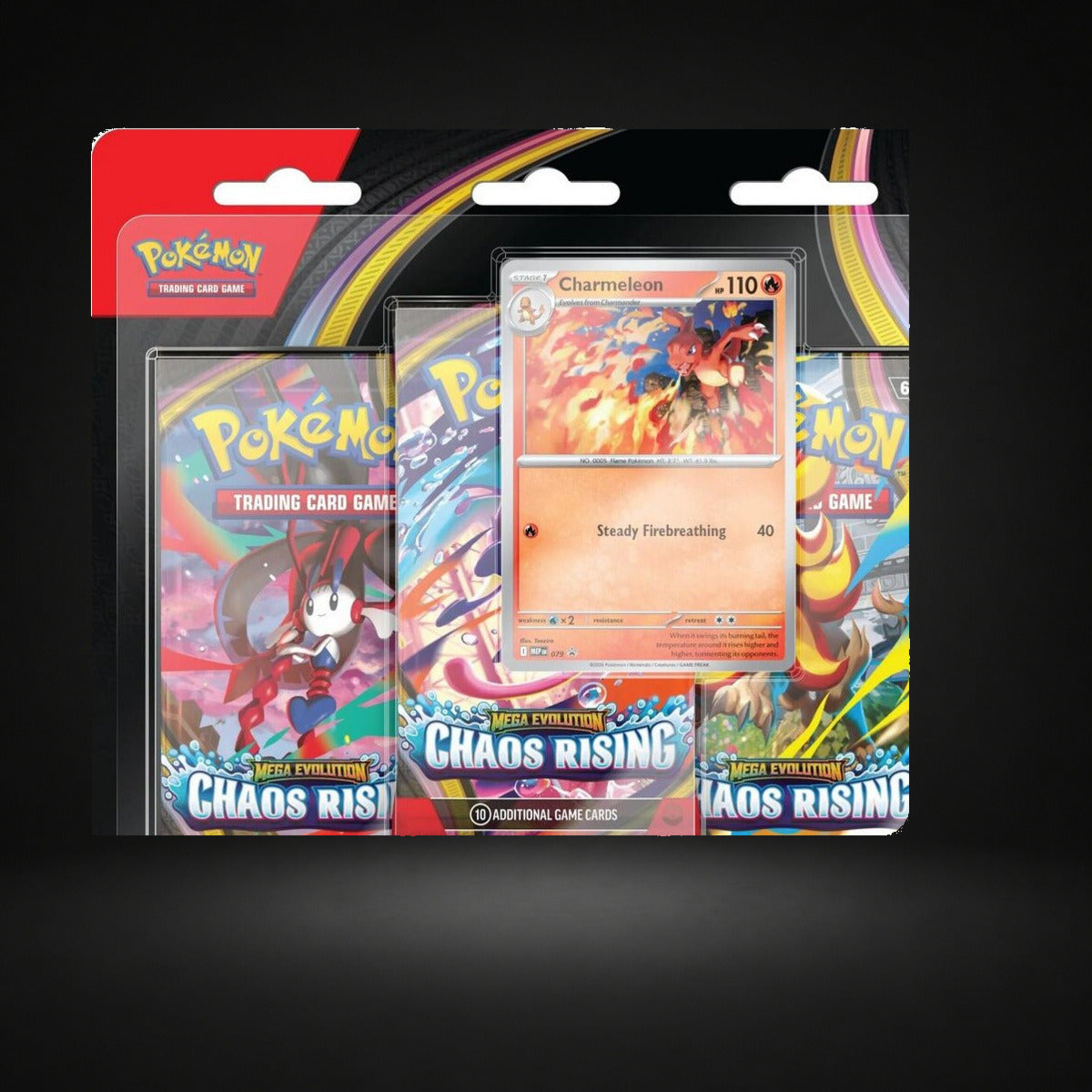 Pokémon Chaos Rising 3 Pack Blister [Charmeleon]