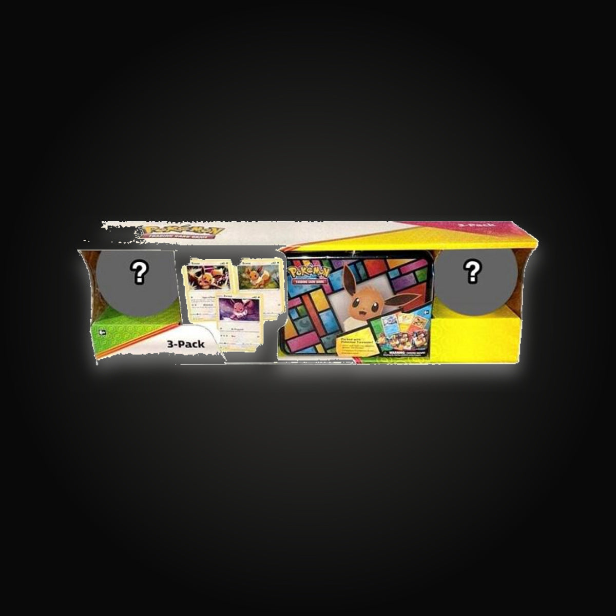 Pokémon Costco Pokemon Collector 3-Pack: Eevee Treasure Chest + 2 Poke Ball Tins