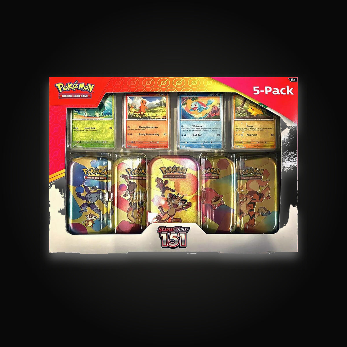 Pokémon Costco Pokemon Scarlet & Violet 151 Mini Tin 5-pack (Meowth)