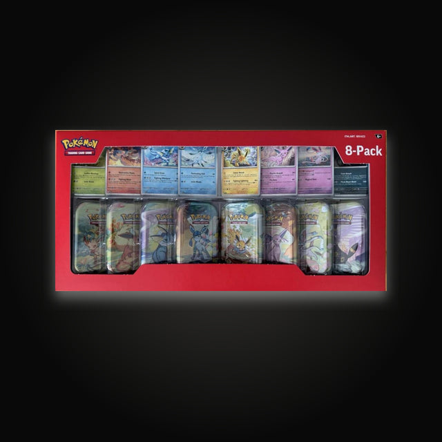 Pokémon Costco Prismatic Evolutions 8-Pack Mini Tins