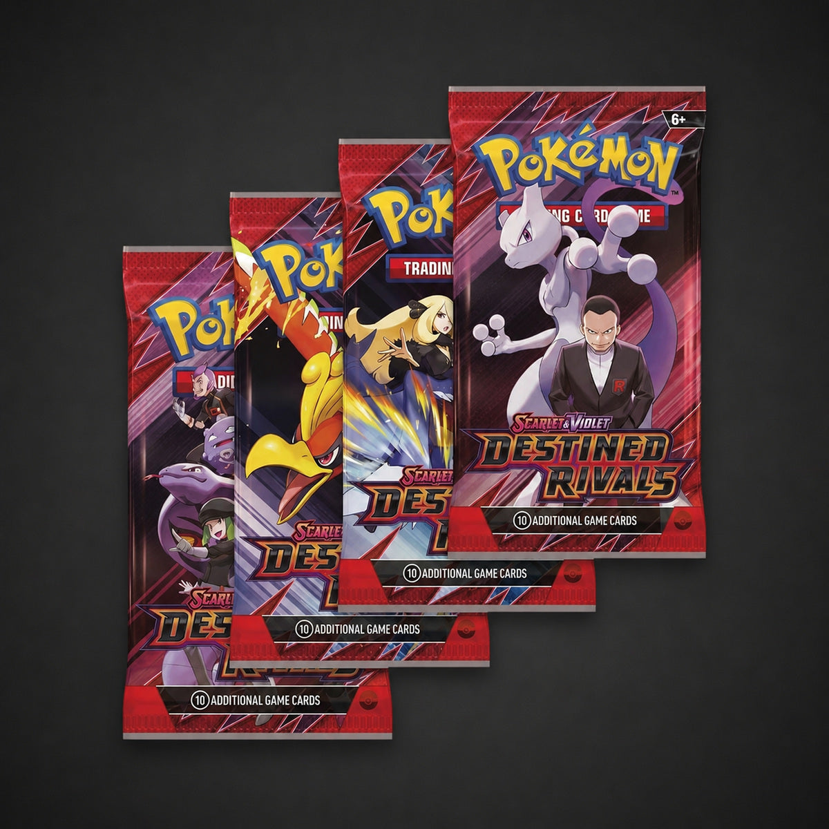 Pokémon Destined Rivals Booster Pack Art Bundle [Set of 4]