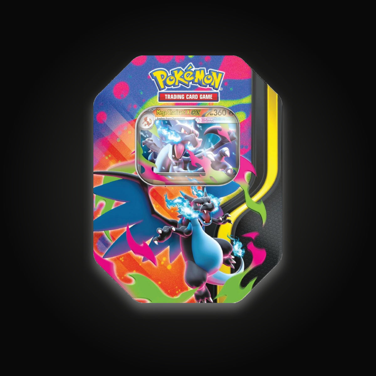 Pokémon Mega Charizard Tin (Mega Charizard X)