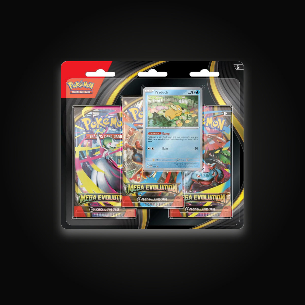 Pokémon Mega Evolution 3 Pack Blister [Psyduck]