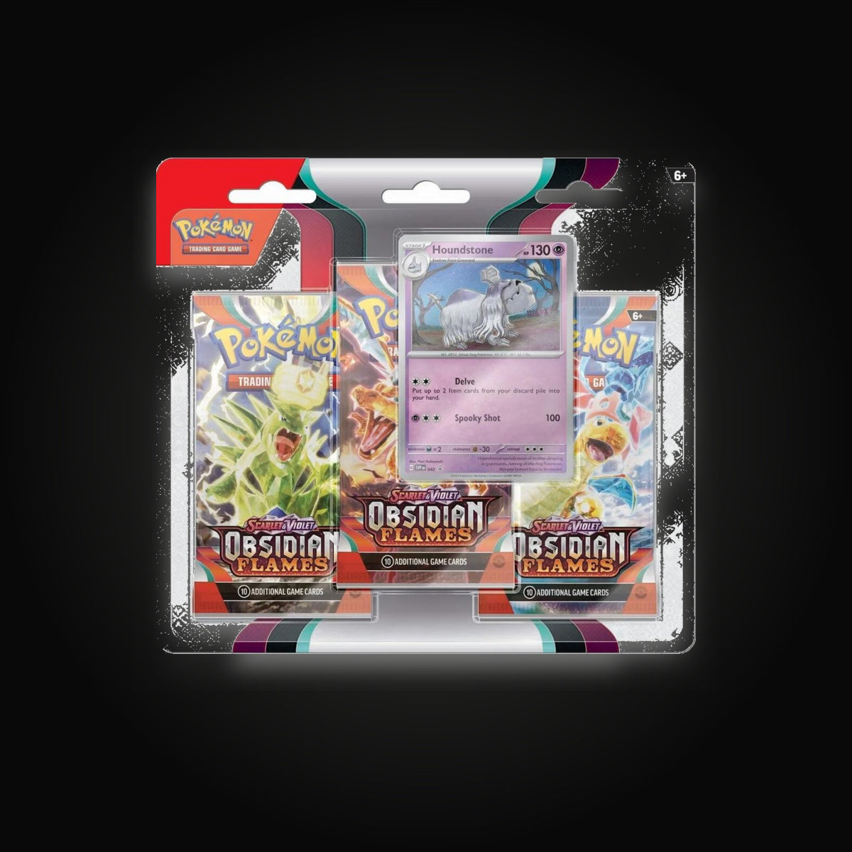 Pokémon Obsidian Flames 3 Pack Blister [Houndstone]