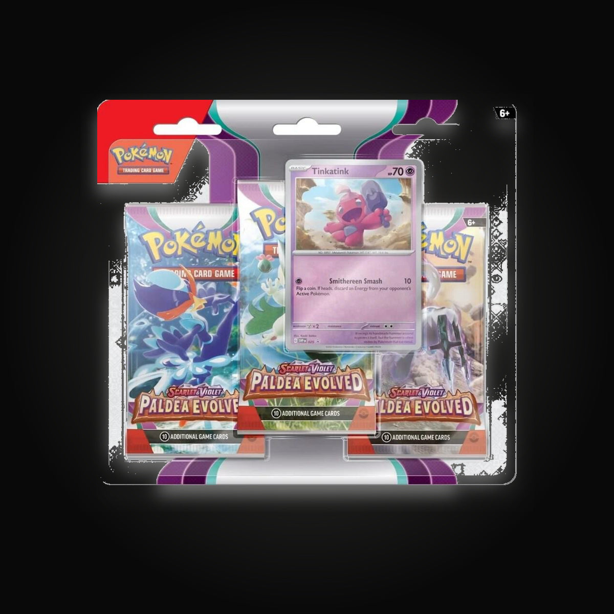 Pokémon Paldea Evolved 3 Pack Blister [Tinkatink]