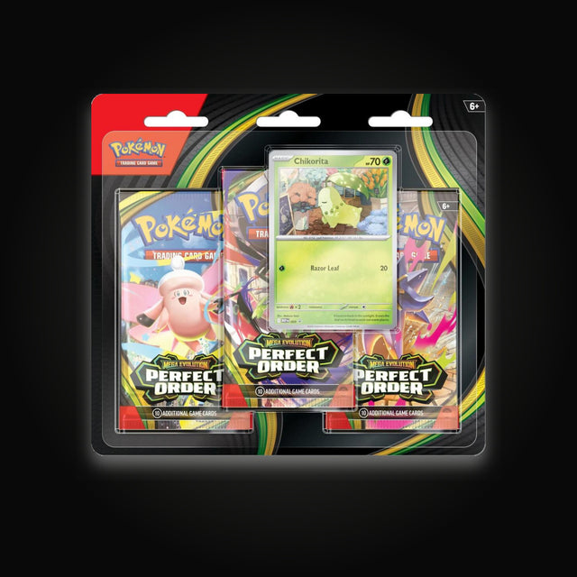 Pokémon Perfect Order 3 Pack Blister [Chikorita]