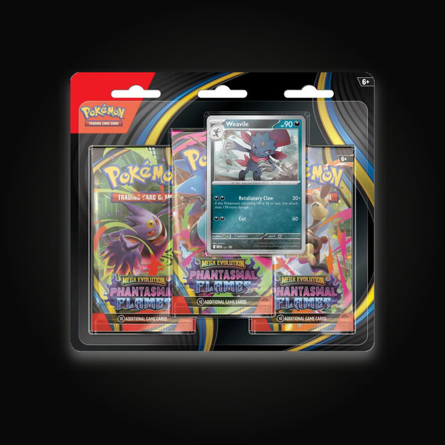 Pokémon Phantasmal Flames 3 Pack Blister [Weavile]