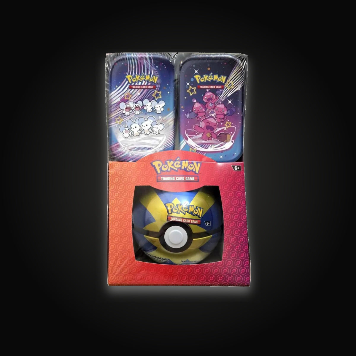 Pokémon Retail Exclusive Pokemon Paldean Fates Mini Tins + Poke Ball Tin
