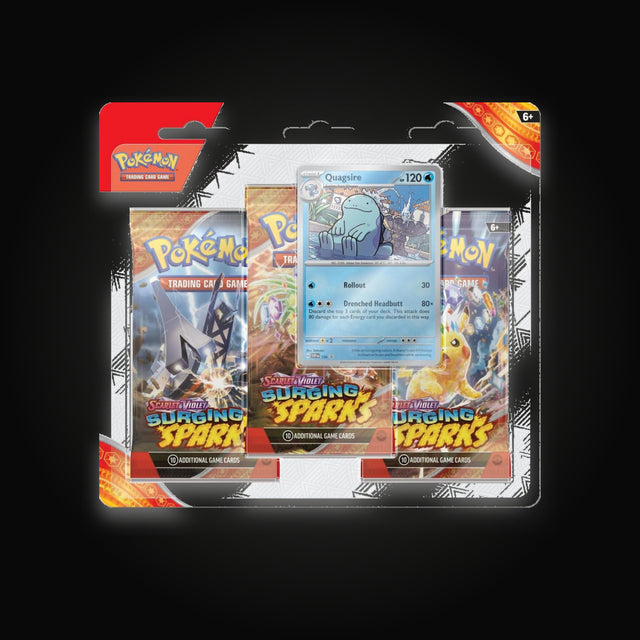 Pokémon Surging Sparks 3 Pack Blisters [Quagsire]