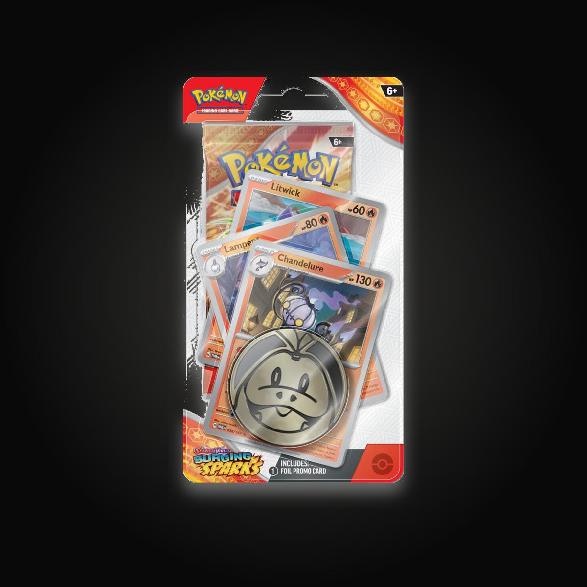 Pokémon Surging Sparks Premium Checklane Blister [Litwick]