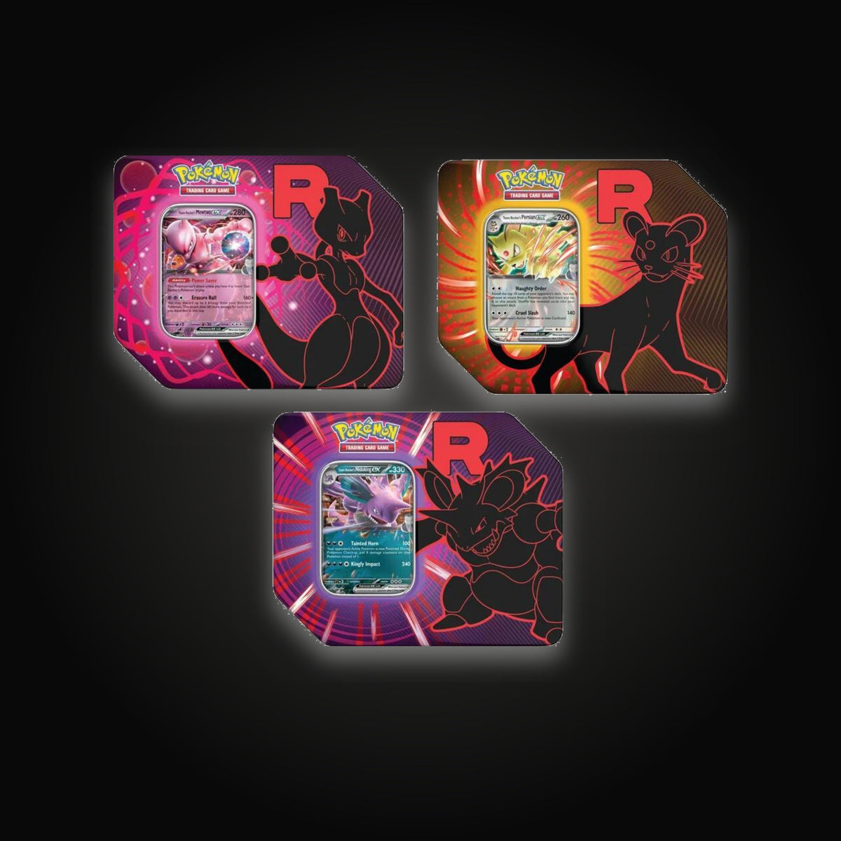 Pokémon Team Rocket Tin [Set of 3]