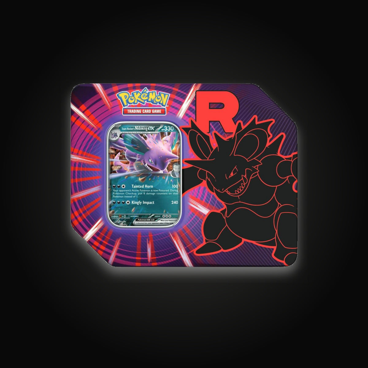 Pokémon Team Rocket Tin [Team Rocket's Nidoking ex]